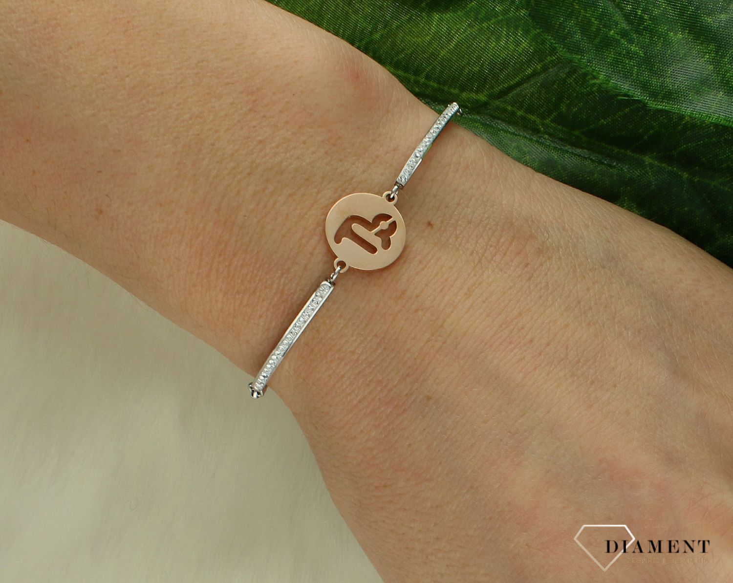 Bransoletka damska znak zodiaku Koziorożec Nomination Italy Milleluci rosegold 028014 010.jpg